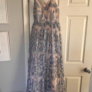 Size 3 (youth) Floor Length Formal Dress